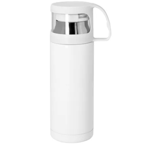 Termo taza Blanco (Tapa blanca, celeste, fuscia)